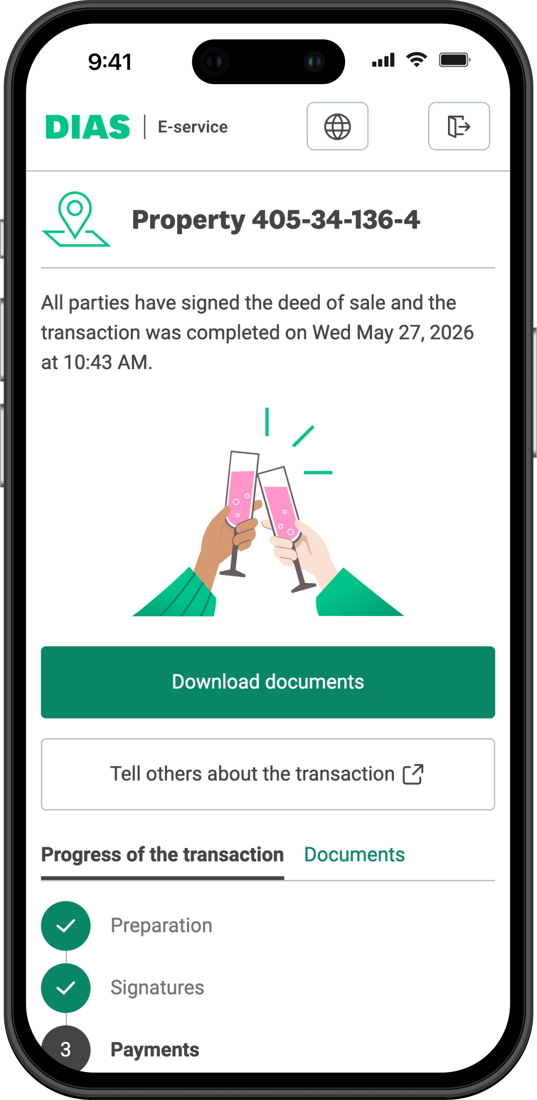 All have signed the deed of sale -view